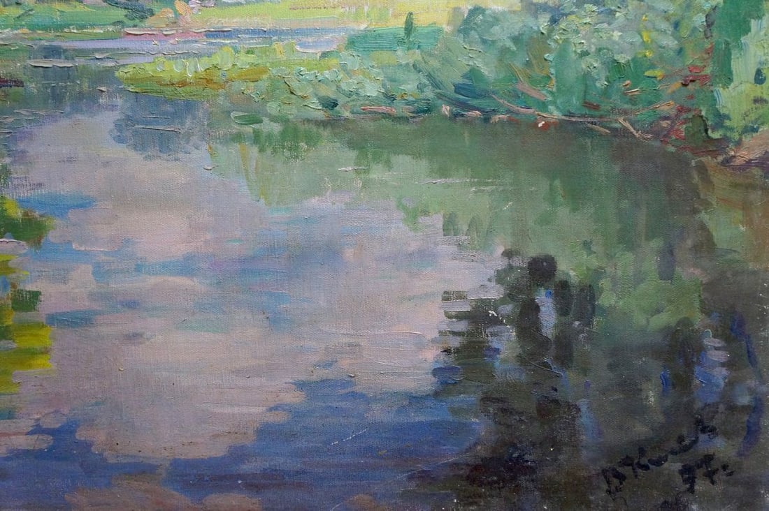 Oil painting River landscape Kisil Grigory Alekseevich - 5