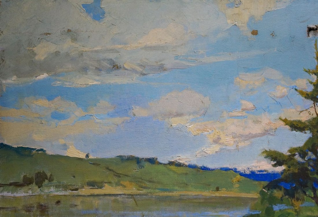 Oil painting Summer landscape Turovetsky Leonid Markovich - 3