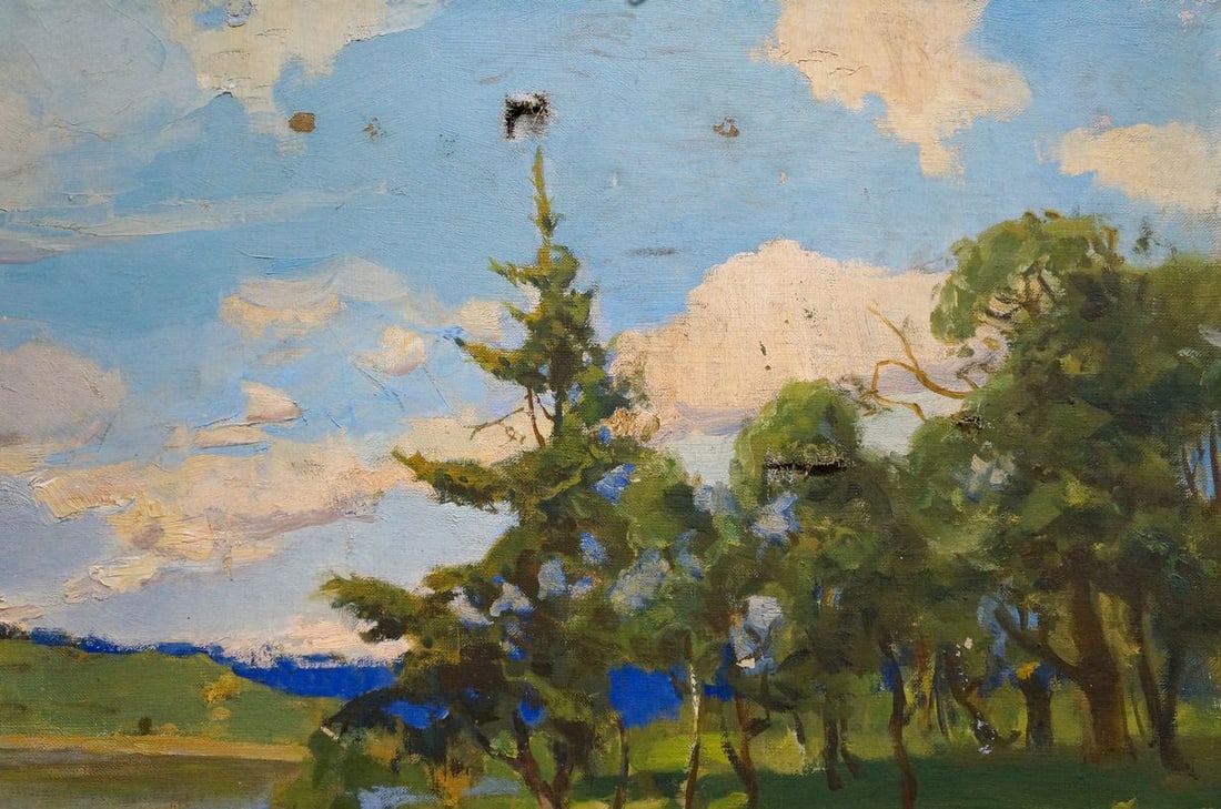 Oil painting Summer landscape Turovetsky Leonid Markovich - 4