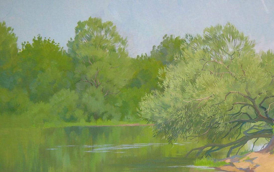 Oil painting On the Desna Kalebets Valery - 2