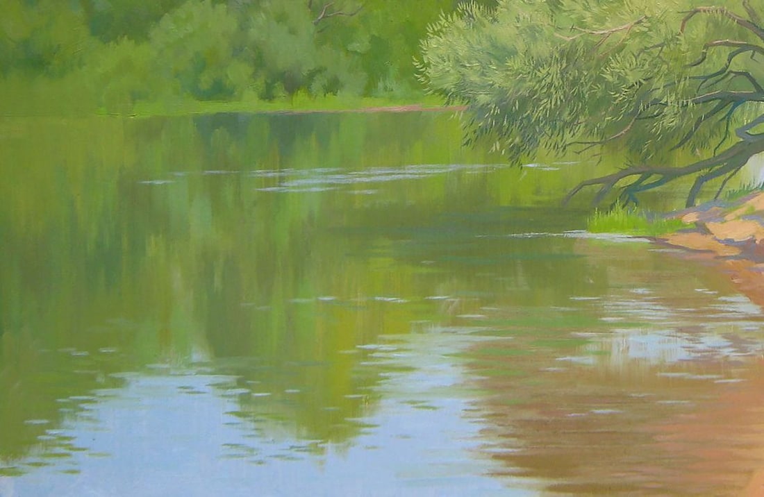 Oil painting On the Desna Kalebets Valery - 4