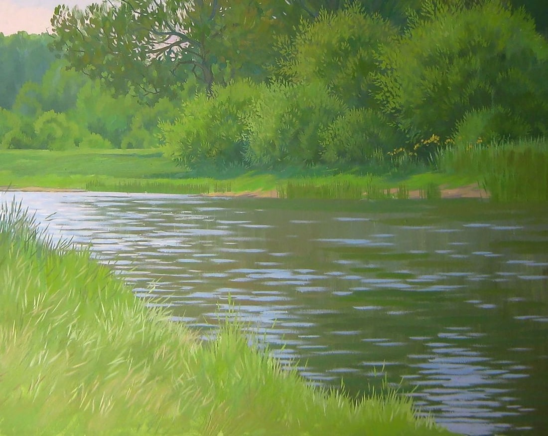 Oil painting July. It's a nasty day Kalebets Valery - 5