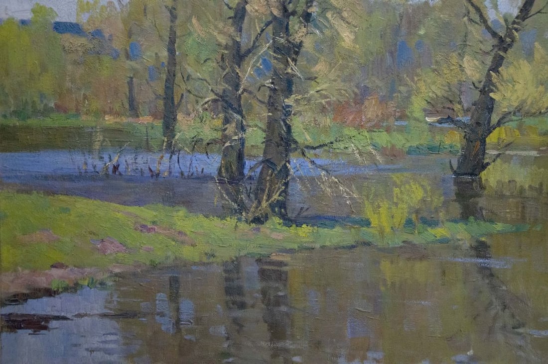 Oil painting Landscape Mikhail Fedorovich Petrov - 3