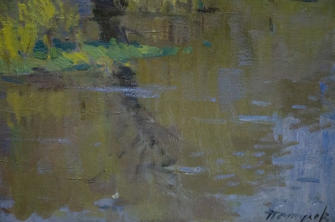 Oil painting Landscape Mikhail Fedorovich Petrov - 4