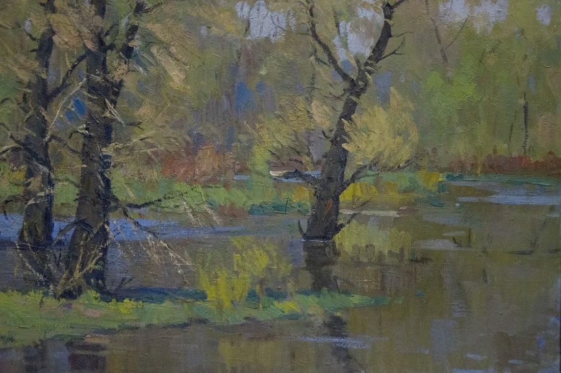 Oil painting Landscape Mikhail Fedorovich Petrov - 5