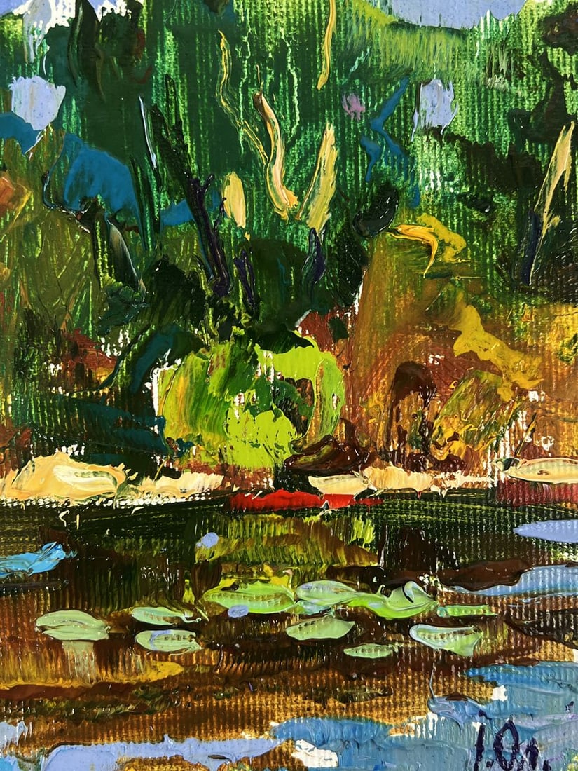 Oil painting A quiet morning by the river Oleksiy Ivanyuk - 10