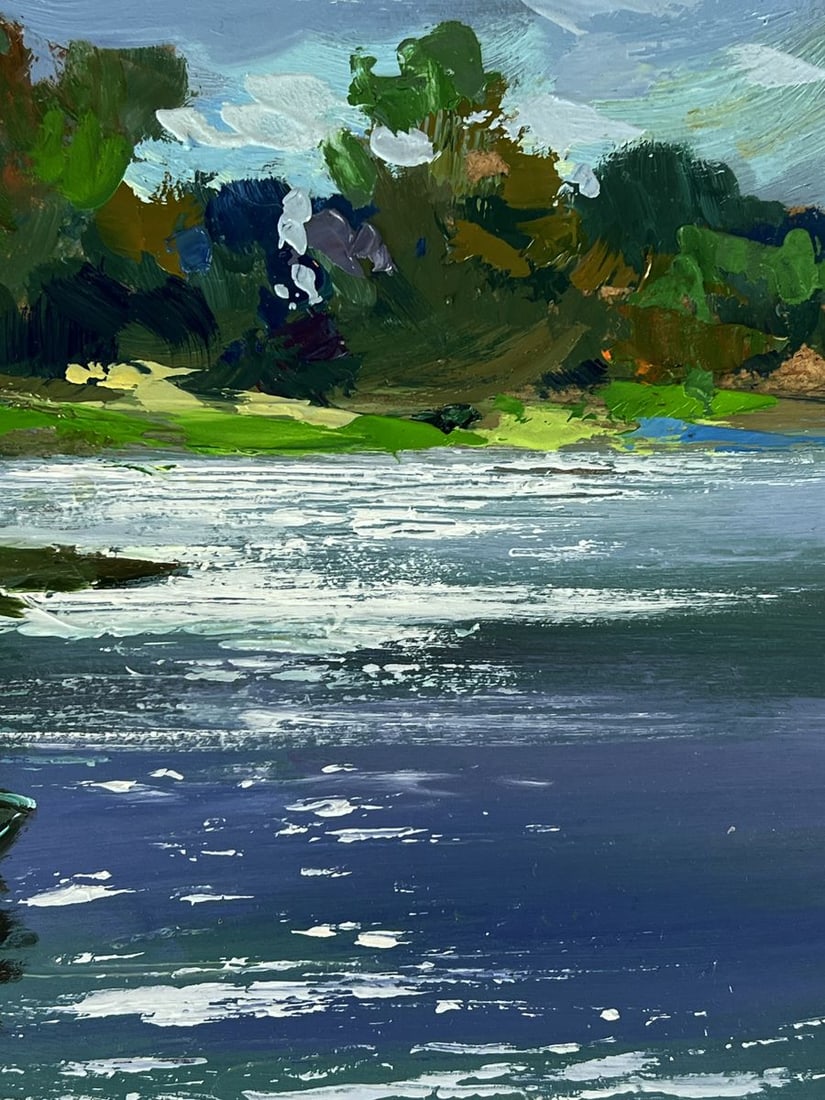 Oil painting Boat on the River Yuriy Suprunchuk - 10