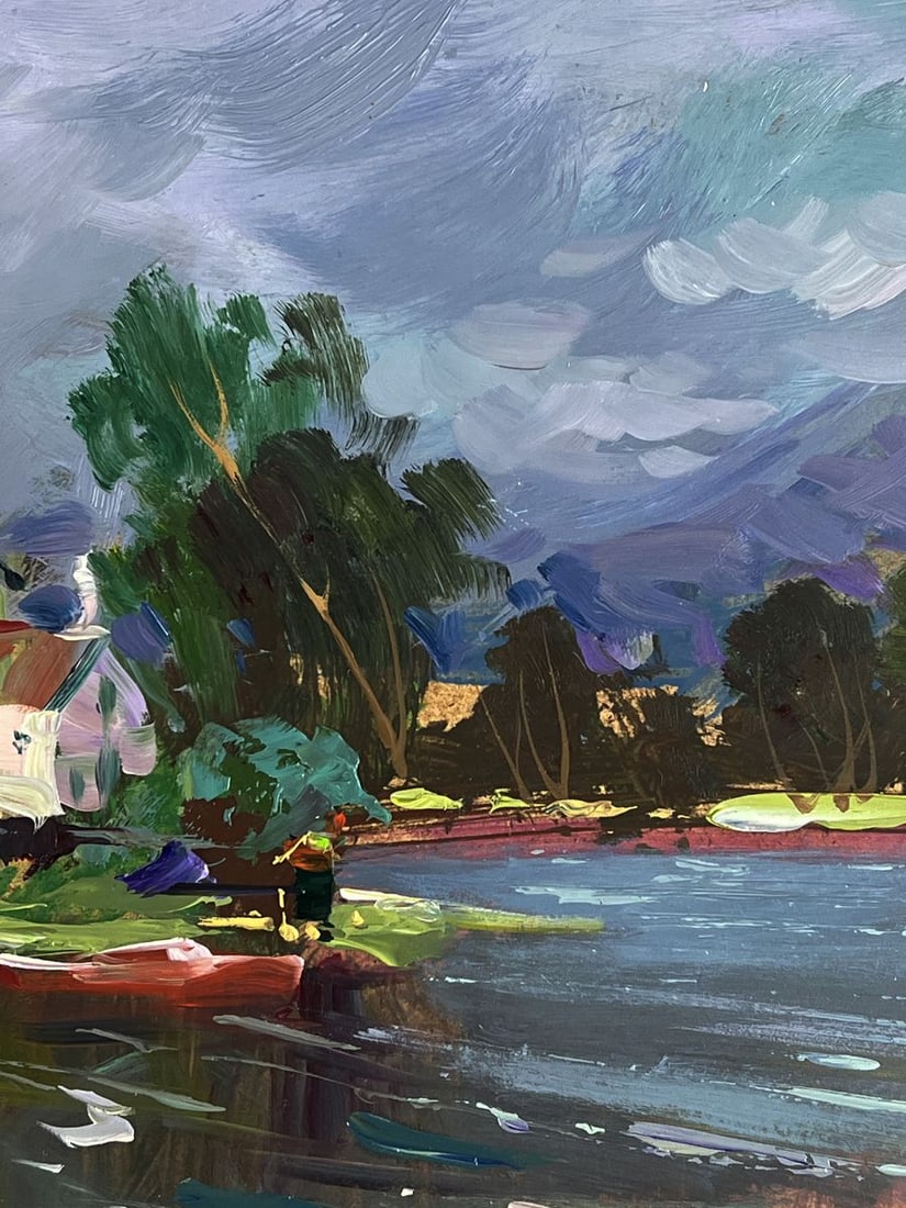 Oil painting Monastery near the river Yuriy Suprunchuk - 9