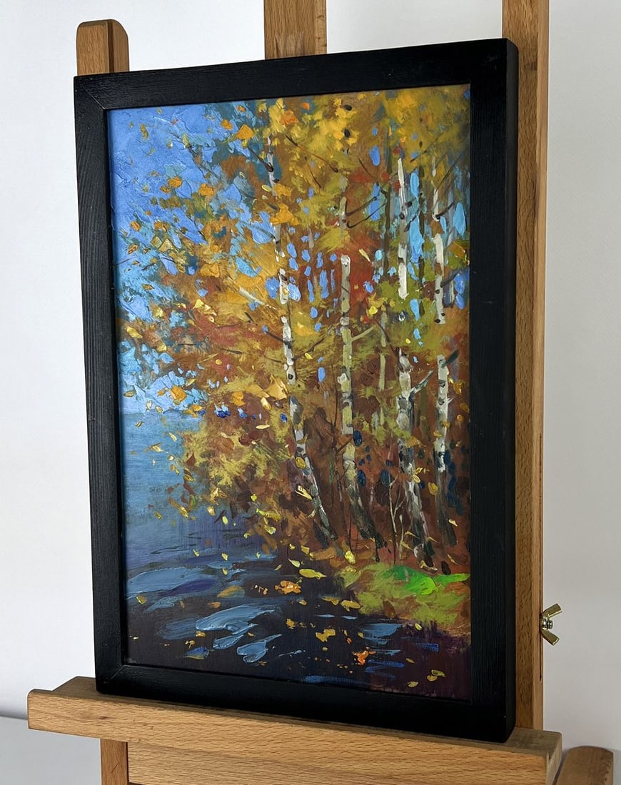 Oil painting River near the forest Yuriy Suprunchuk - 2