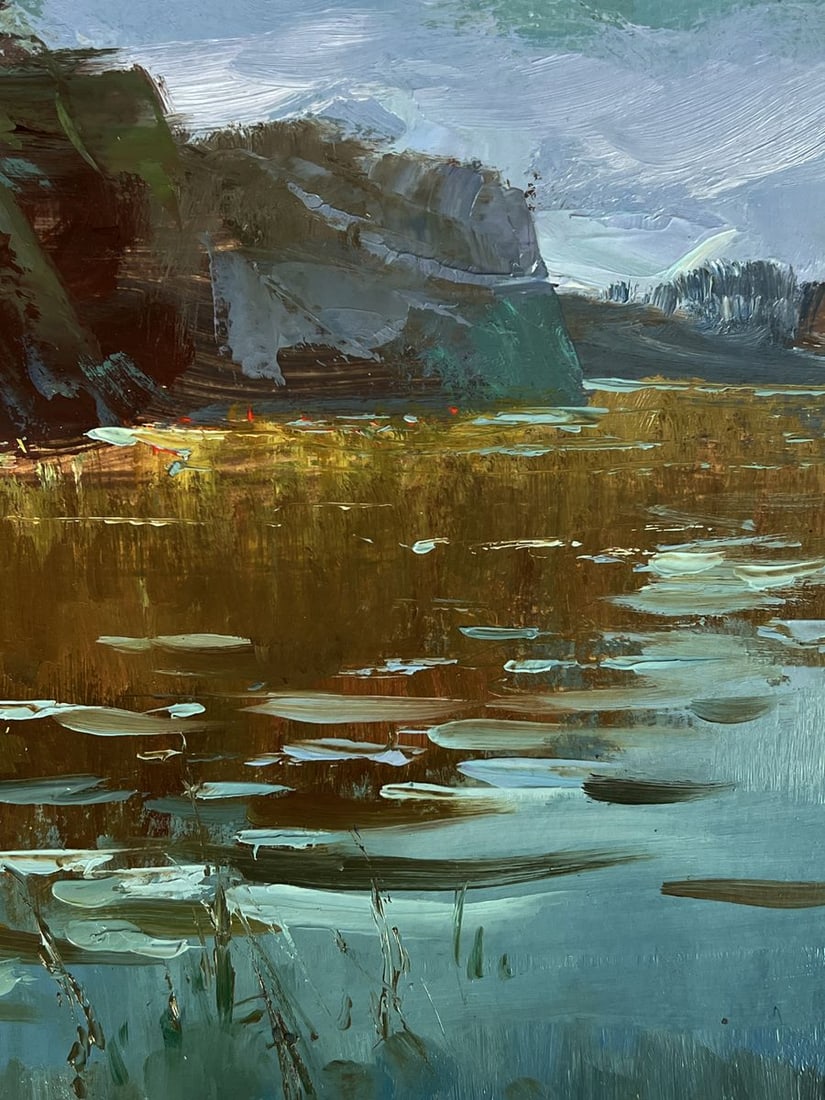 Oil painting By the Quiet River Yuriy Suprunchuk - 10
