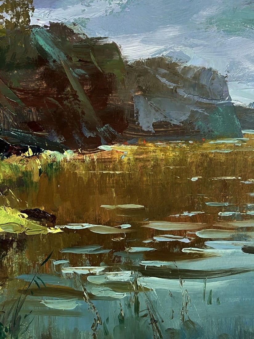 Oil painting By the Quiet River Yuriy Suprunchuk - 9