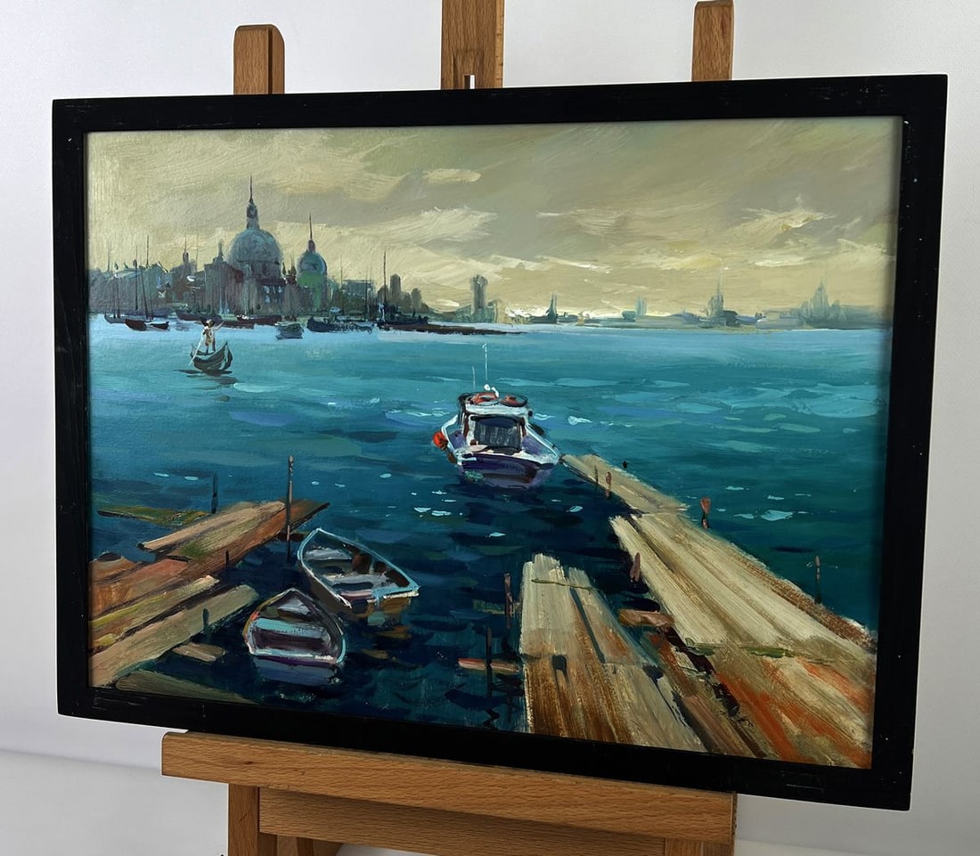 Oil painting View of Venice in the morning Yuriy Suprunchuk - 2