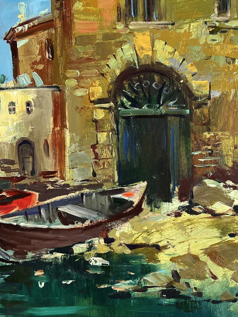 Oil painting At the Old Town Pier Yuriy Suprunchuk - 10