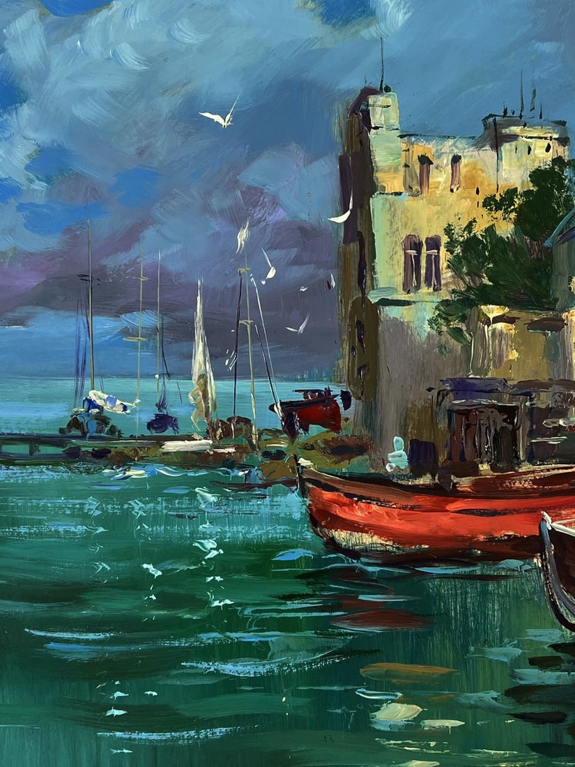 Oil painting At the Old Town Pier Yuriy Suprunchuk - 5