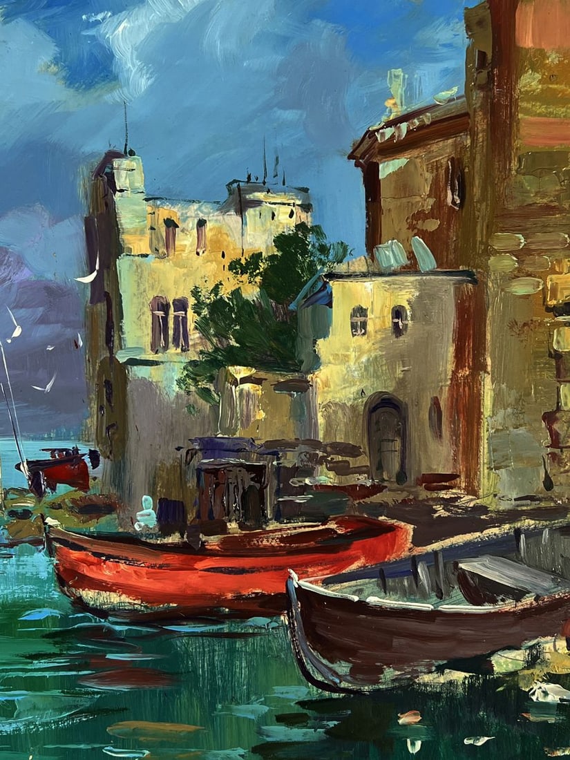 Oil painting At the Old Town Pier Yuriy Suprunchuk - 7