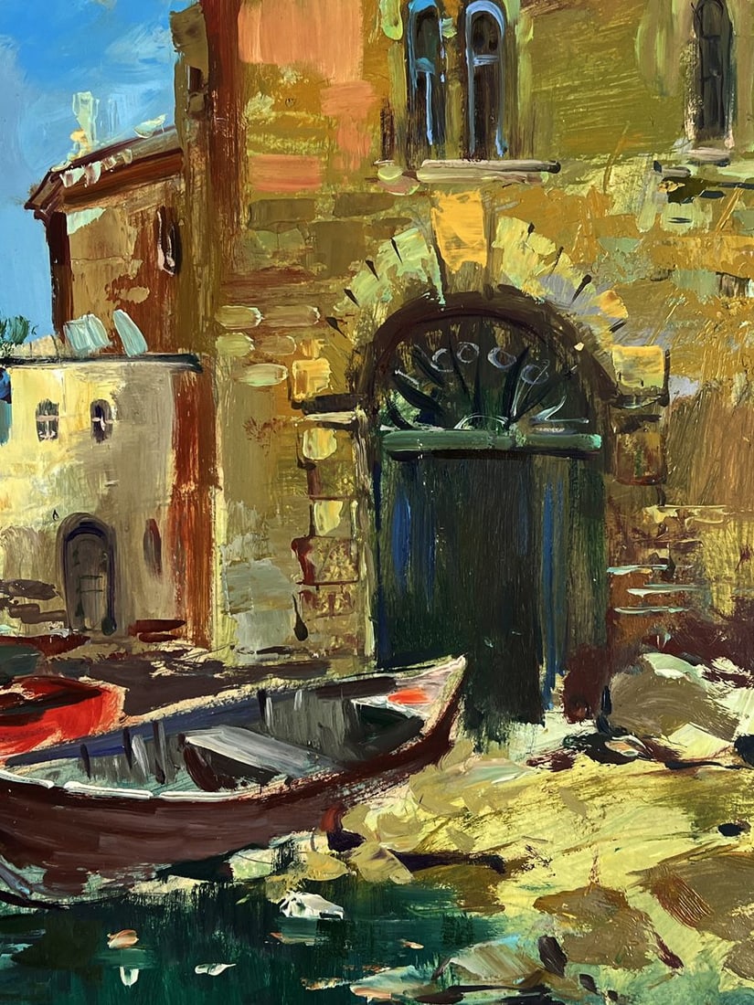 Oil painting At the Old Town Pier Yuriy Suprunchuk - 9