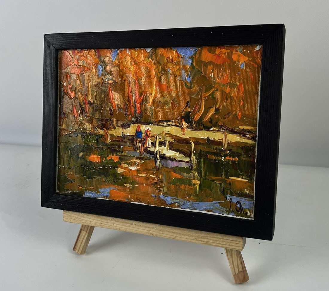 Oil painting Sunny day by the river Oleksiy Ivanyuk - 2