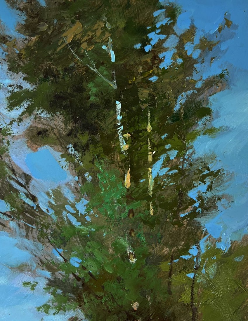 Oil painting At the village shore Yuriy Suprunchuk - 4