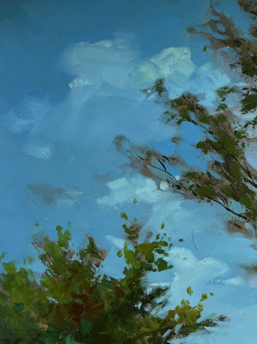 Oil painting At the village shore Yuriy Suprunchuk - 5