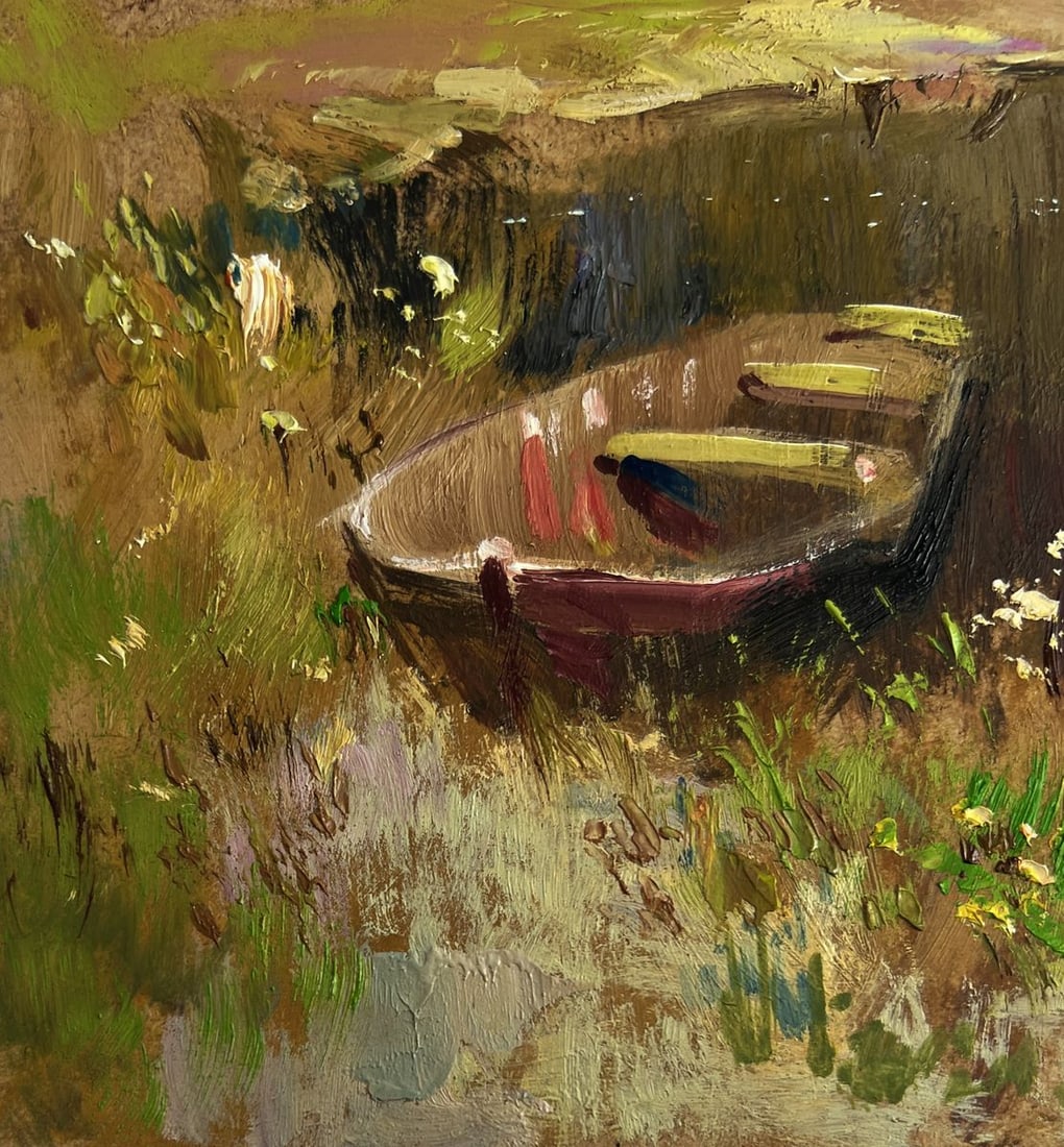 Oil painting Preparing for a boat trip Yuriy Suprunchuk - 7