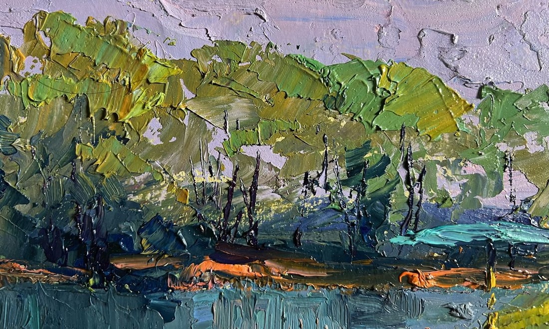 Oil painting On the golden shore Boris Serdyuk - 5