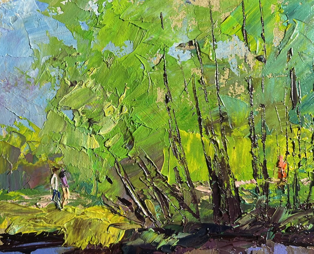 Oil painting Warm days of spring Boris Serdyuk - 4