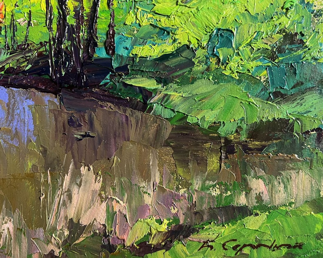 Oil painting Warm days of spring Boris Serdyuk - 9