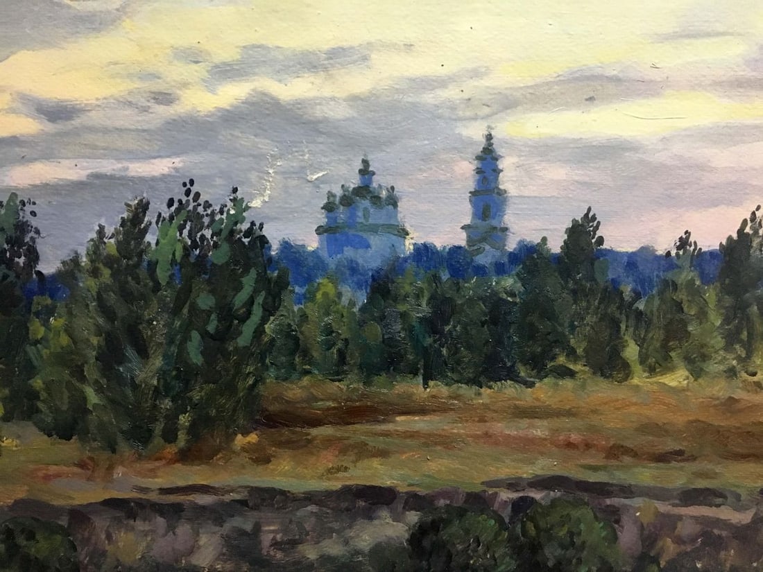 Forest landscape oil painting - 9