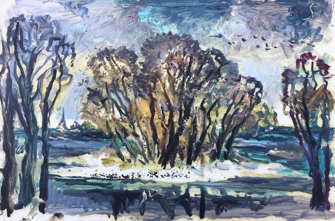 Oil painting Lonely island Alexander Arkadievich Litvinov (1 of 5)