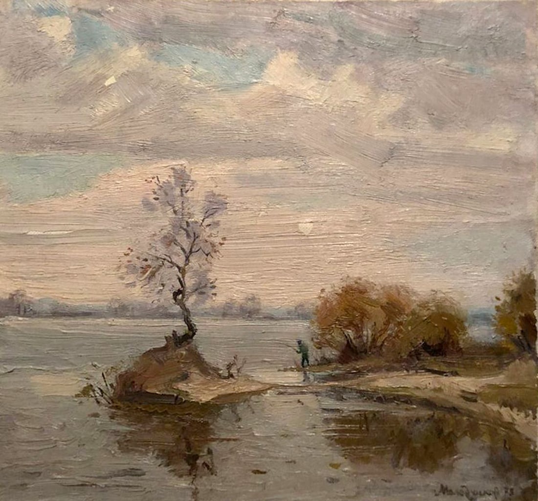 Oil painting Island Sergey Dmitrievich Molodchikov (1 of 8)