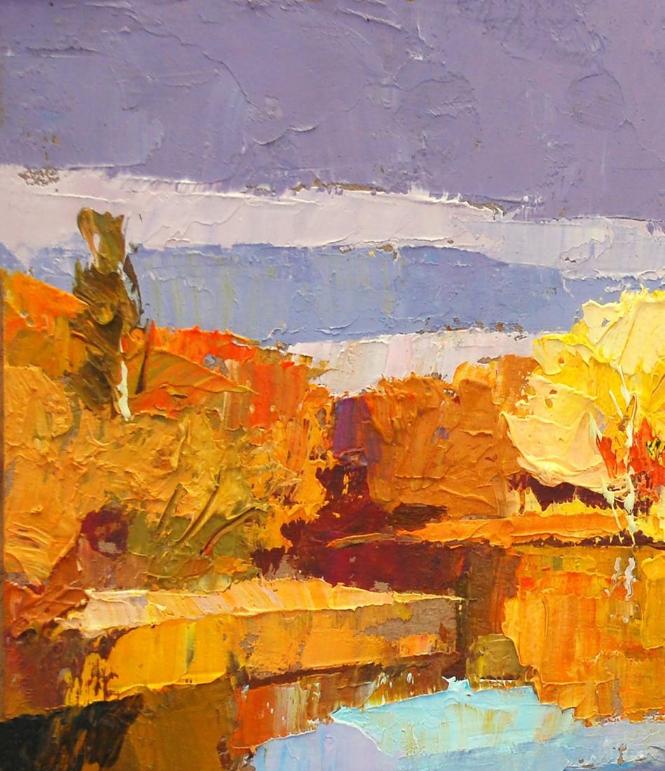 Oil painting Autumn on Psli Egor Ktpatunov - 2