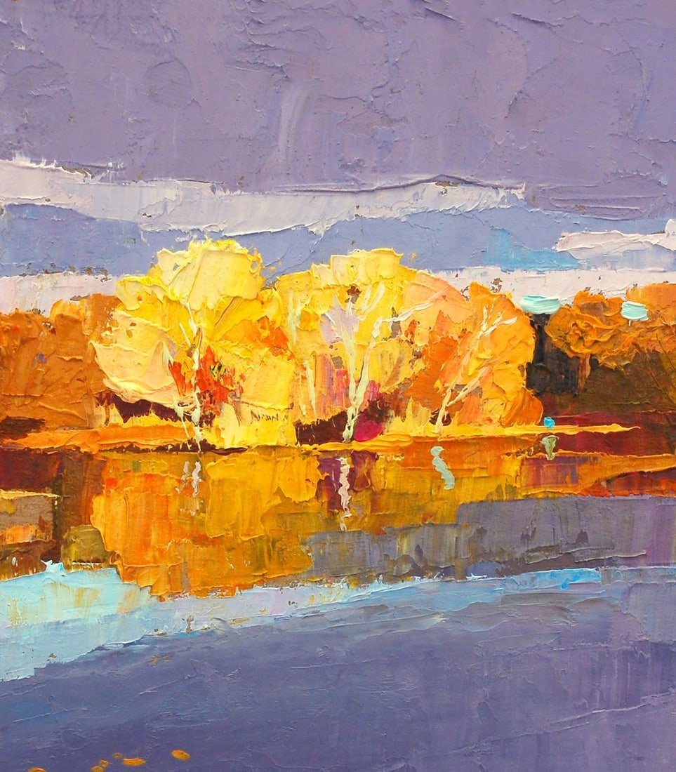 Oil painting Autumn on Psli Egor Ktpatunov - 3