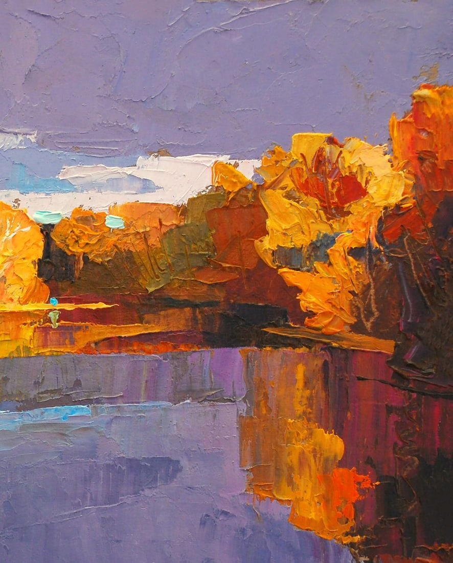 Oil painting Autumn on Psli Egor Ktpatunov - 5