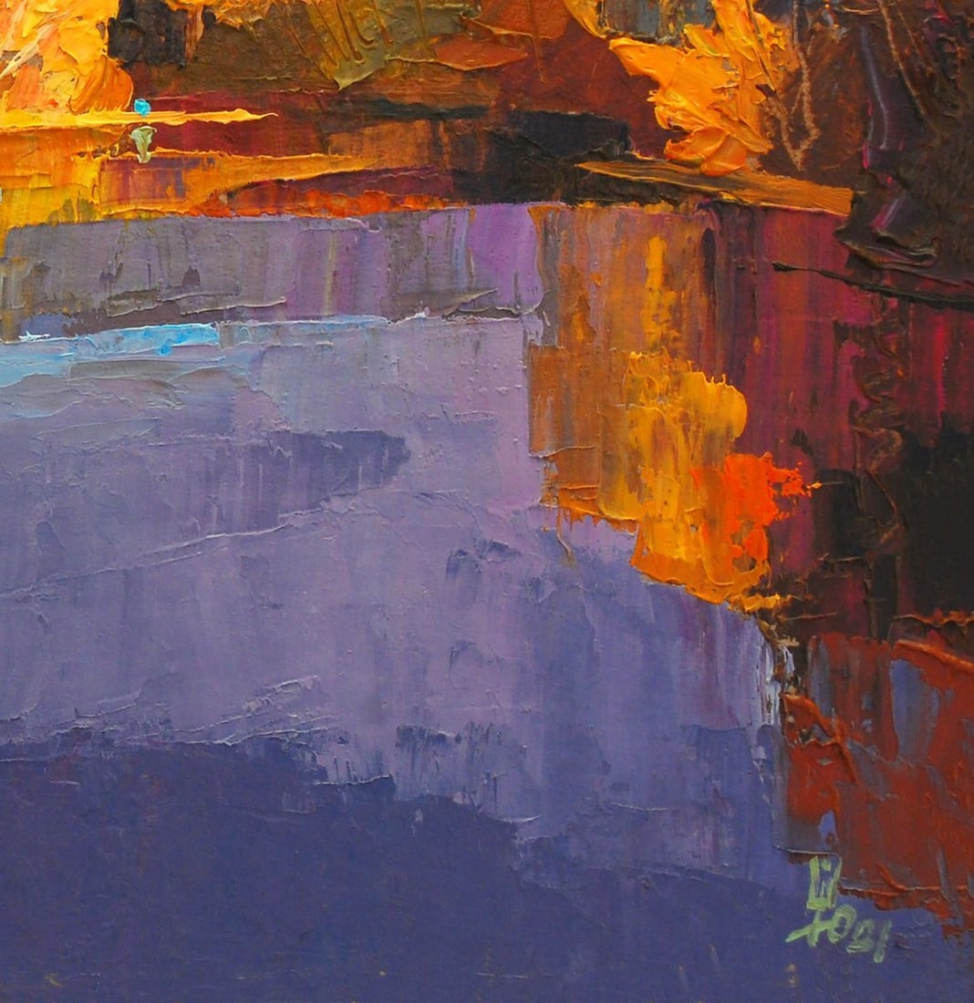 Oil painting Autumn on Psli Egor Ktpatunov - 9