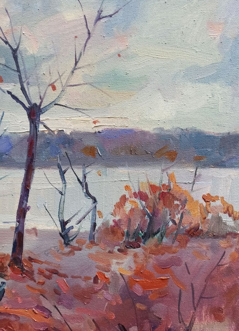 Oil painting Autumn landscape Peter Tovpev - 9