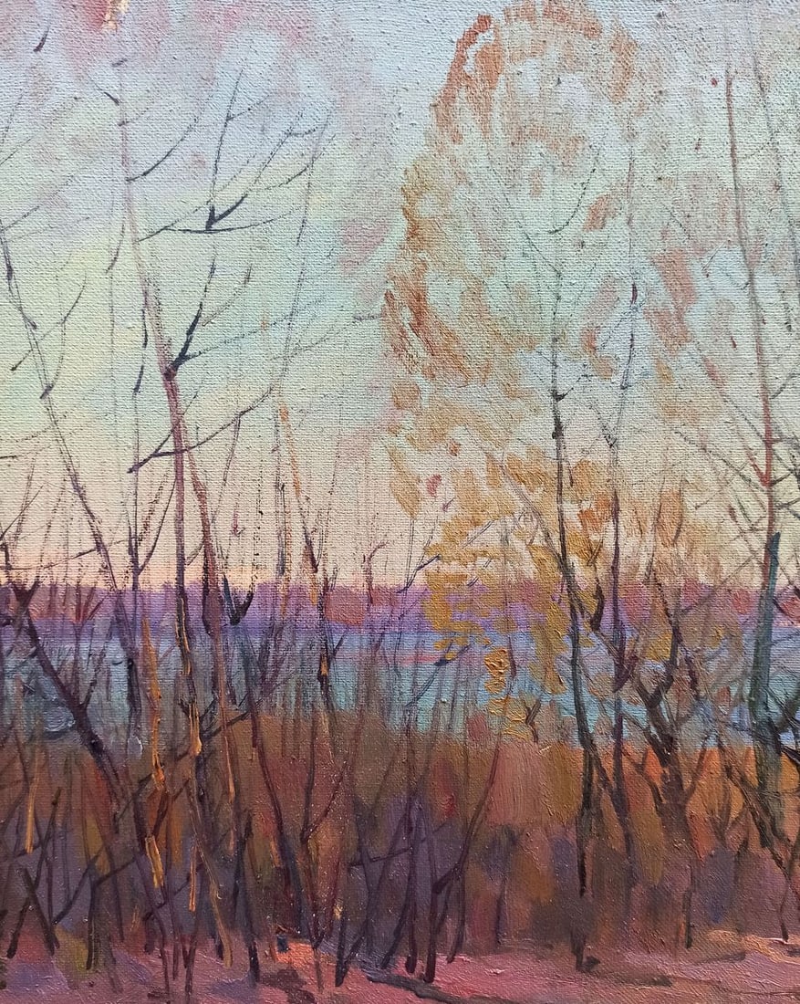 Oil painting Autumn landscape Peter Tovpev - 3