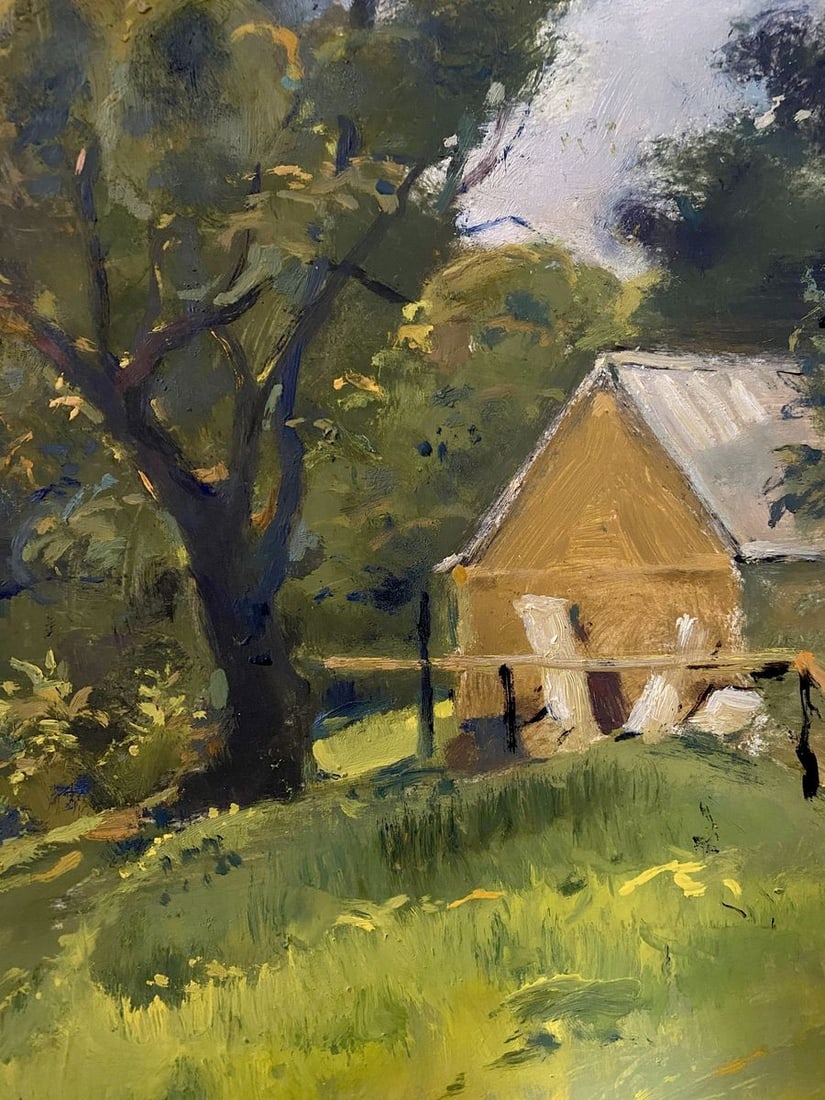 Oil painting Childhood river Litvinov Oleg Arkad'yevich - 8