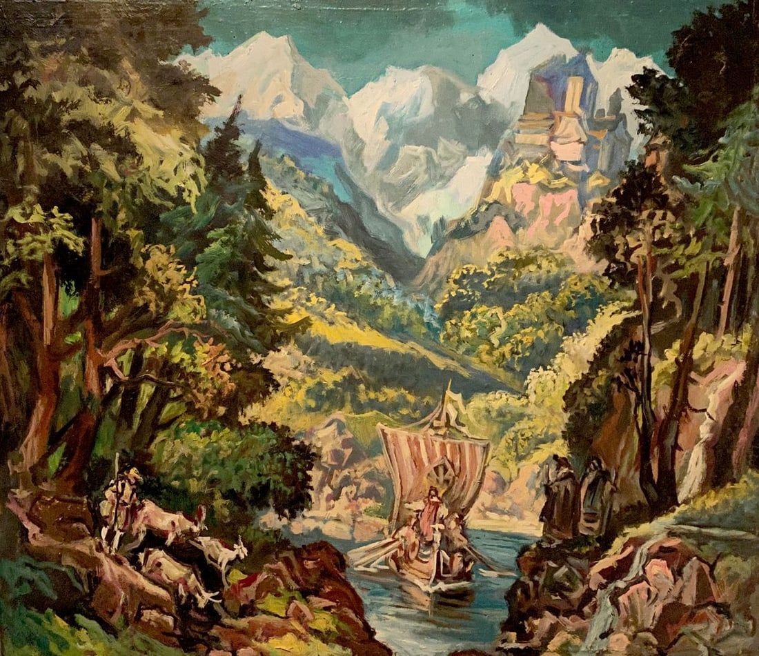 Oil painting Odyssey Alexander Arkadievich Litvinov: Title: Oil painting Odyssey Alexander Arkadievich Litvinov Description: NoLitv 616 *** ABOUT THIS PAINTING *** * TITLE: "Odyssey" * ARTISTS: Alexander Arkadievich Litvinov * SIZE: 68x76 cm/'23.77x29.9