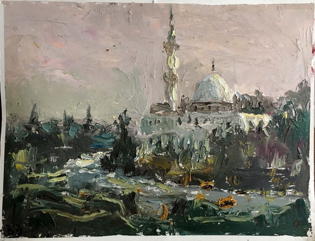 Oil painting City landscape Endeberya Viktor: Title: Oil painting City landscape Endeberya Viktor Description: NoVerns 6 *** ABOUT THIS PAINTING *** * TITLE: "City landscape" * ARTISTS: Endeberya Viktor * SIZE: 25x33 cm/'9.84x12.99 inches' *