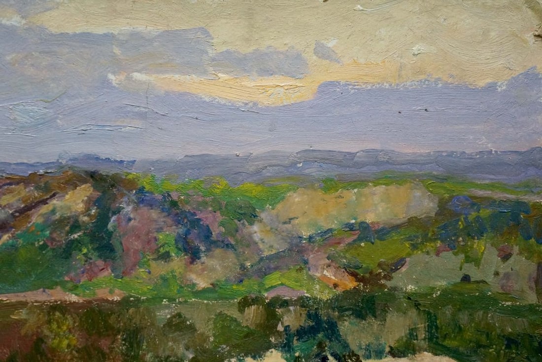 Oil painting Sunset by the river Kalatsyuk Yakov Alekseevich - 4