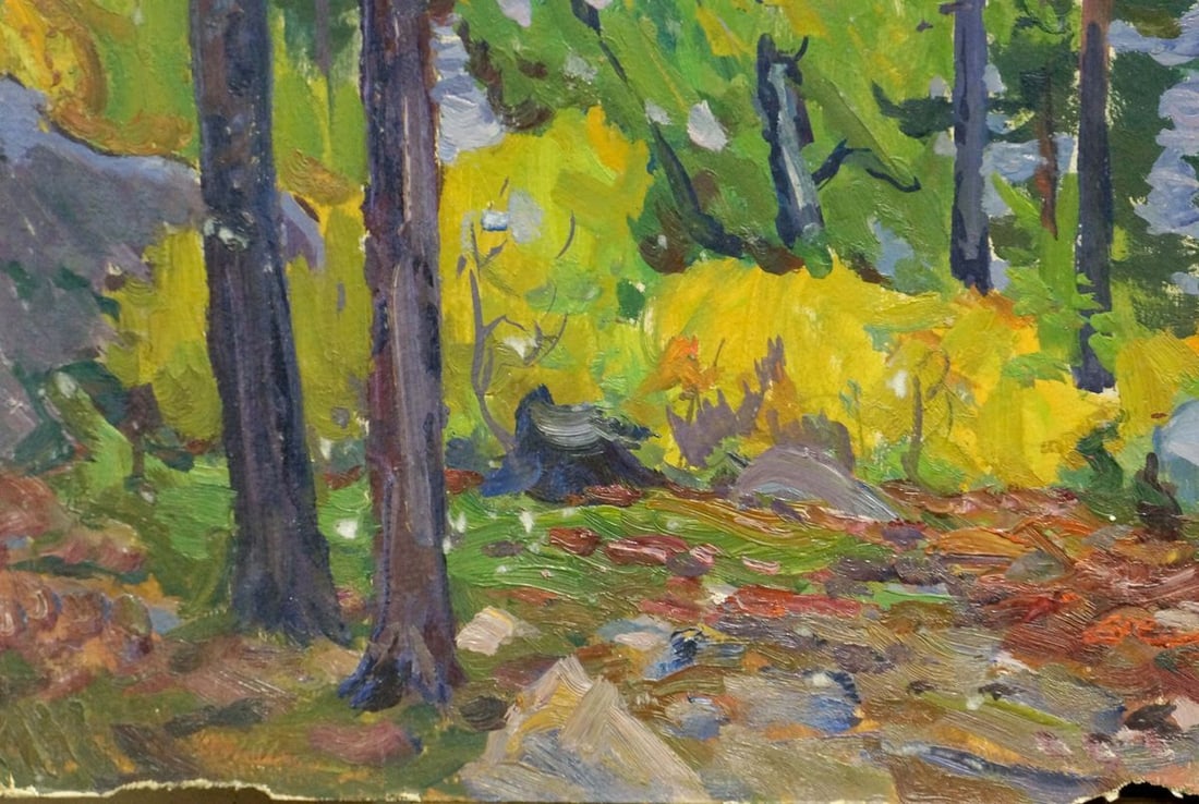 Oil painting River landscape Fomin Anatoly Nikiforovich - 2