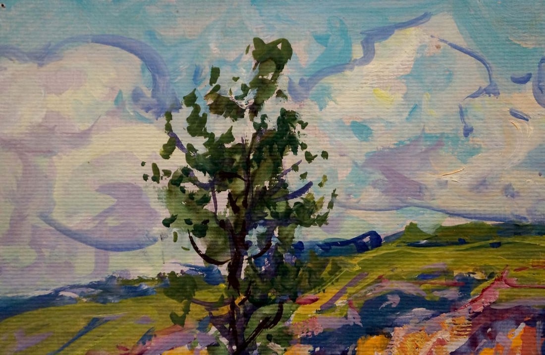Oil painting Sandy shore Kolosovsky Georgy Sergeevich - 3