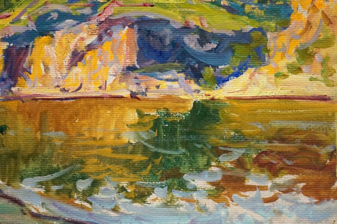 Oil painting Sandy shore Kolosovsky Georgy Sergeevich - 5