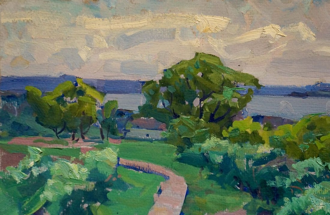 Oil painting Natural landscape Fomin Anatoly Nikiforovich - 3