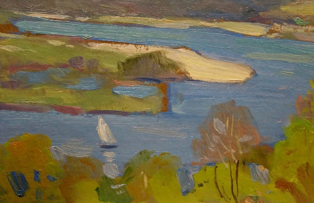 Oil painting River landscape Buryachok Nikolay Ivanovich - 2