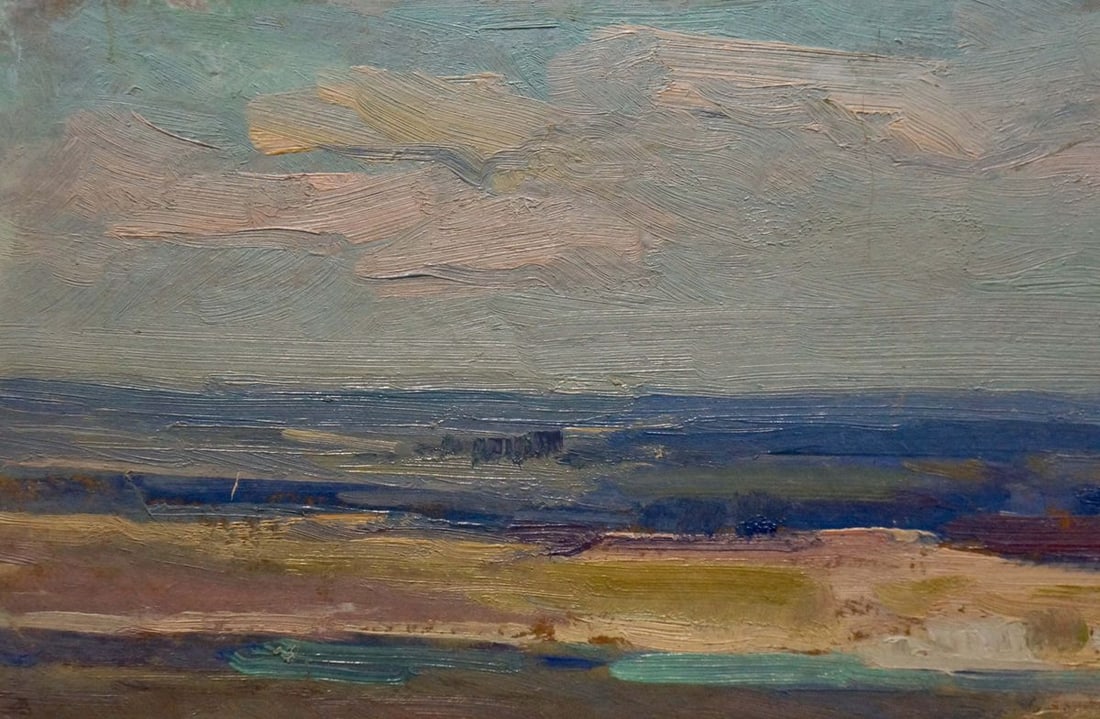 Oil painting River landscape Buryachok Nikolay Ivanovich - 3