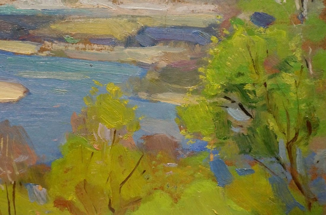Oil painting River landscape Buryachok Nikolay Ivanovich - 5
