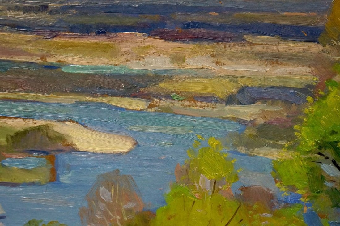 Oil painting River landscape Buryachok Nikolay Ivanovich - 6