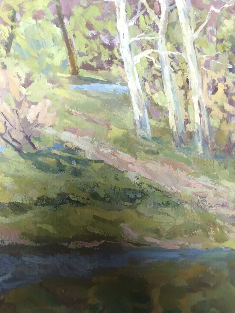 Oil painting Rest in the forest Peter Tovpev - 10
