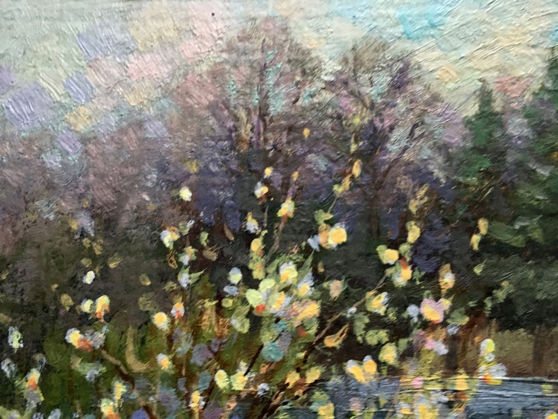 Oil painting Willow blossoms over water Batrakov Vladimir Grigorievich - 10